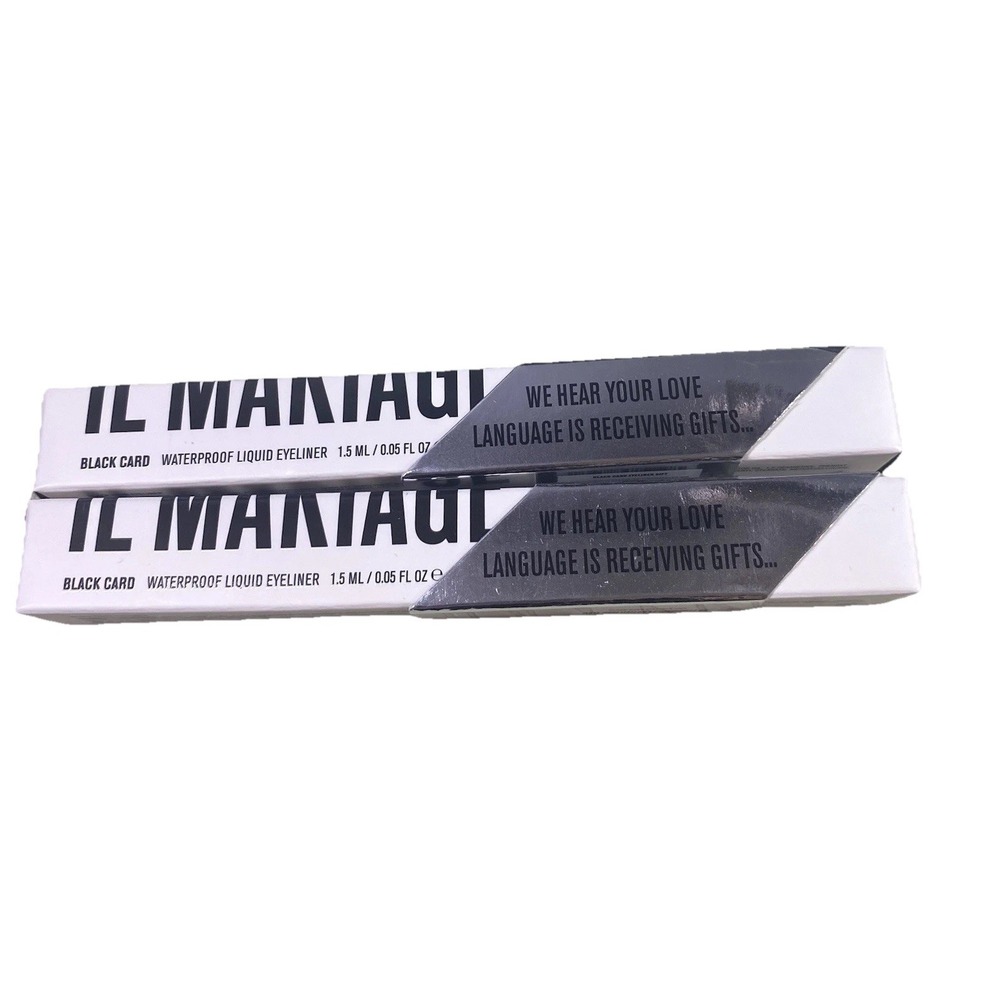 IL MAKIAGE Black Card Waterproof Liquid Eyeliner Make-up Sale is for (2) NWB